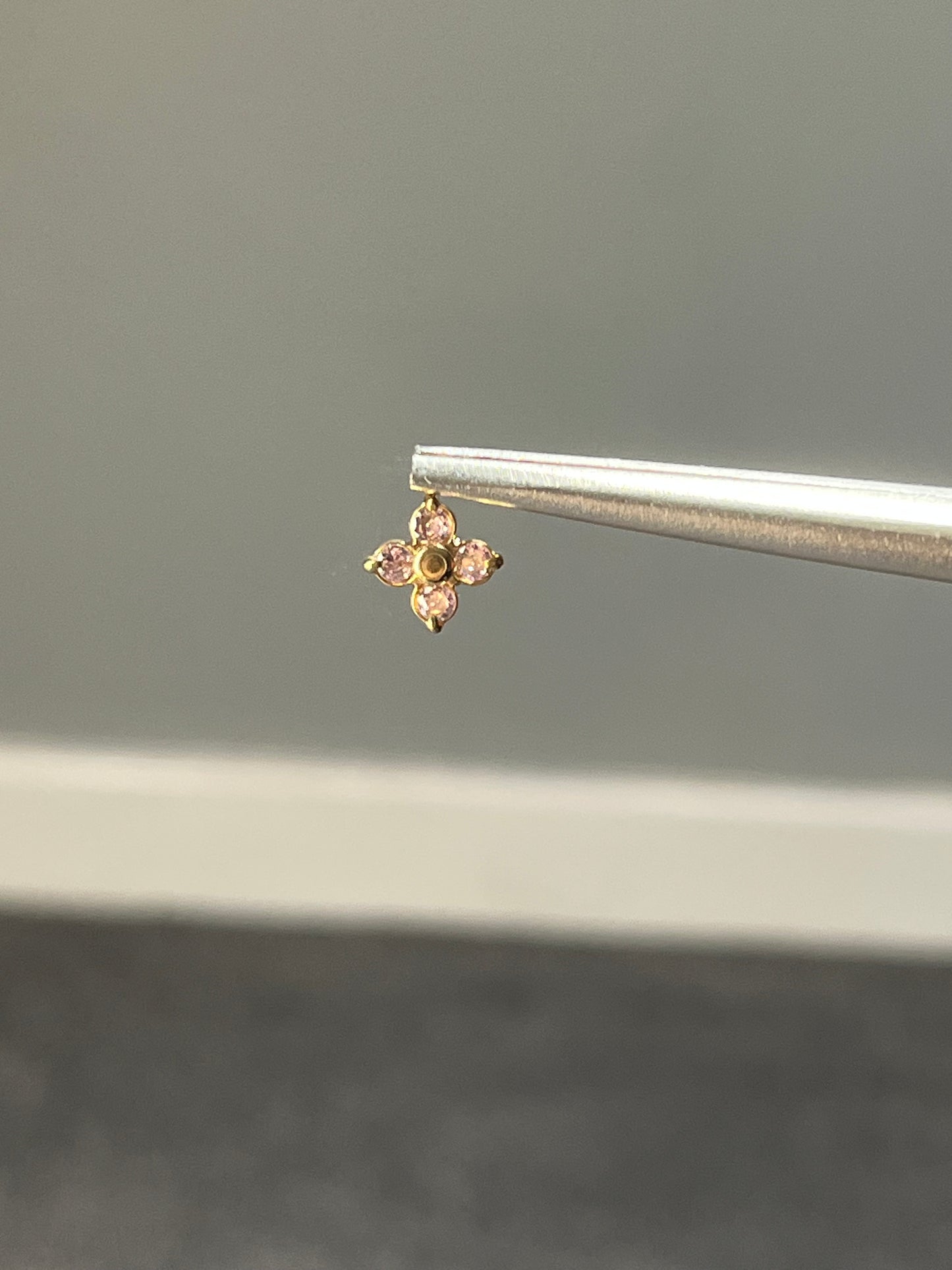 PINK CLOVER CHARM