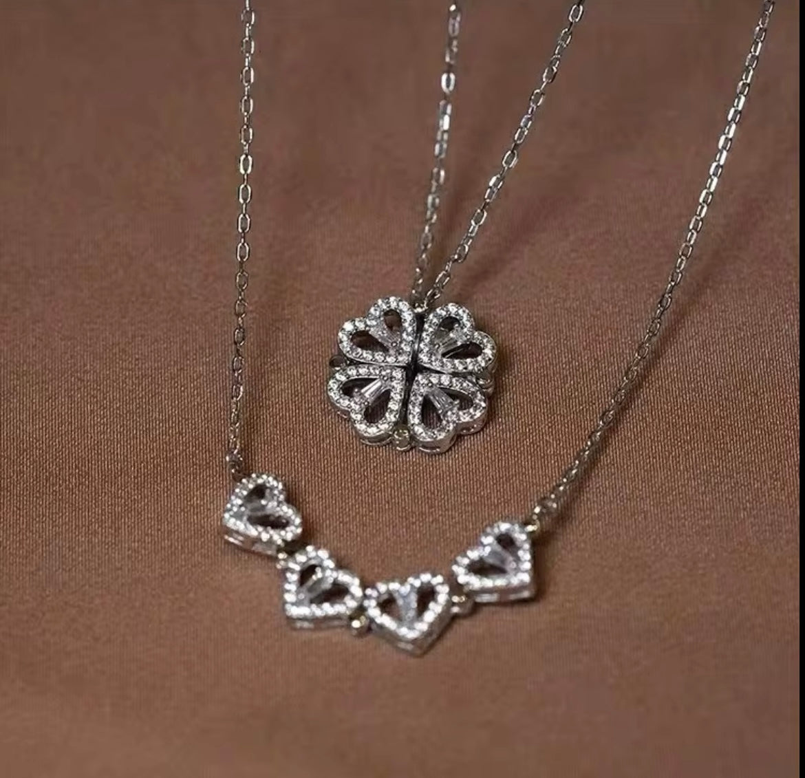 2 WAY NECKLACE SILVER
