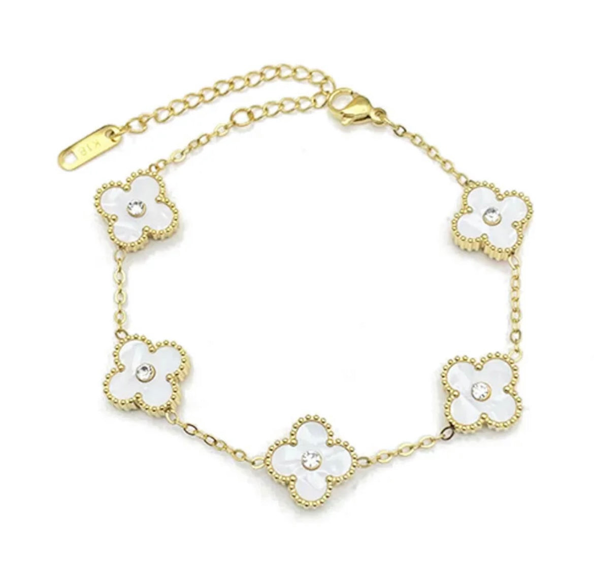 LUJAINE WHITE BRACELET