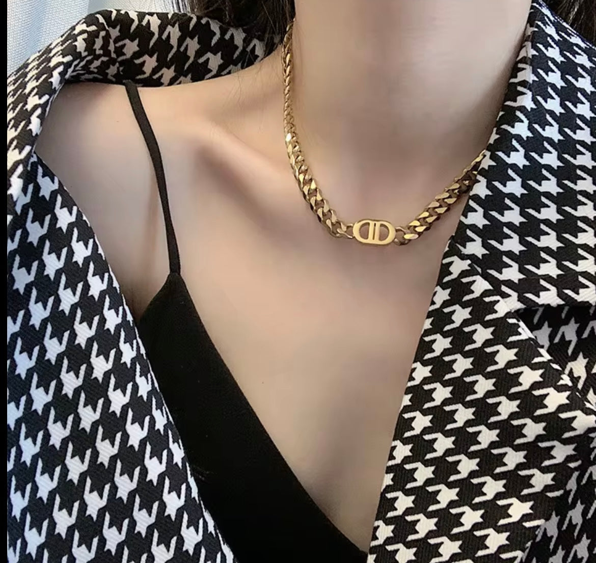 DOUBLE D GOLD NECKLACE