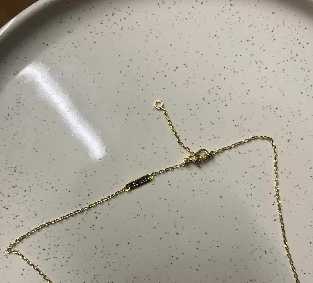 MINI STAMP GOLD NECKLACE 9MM