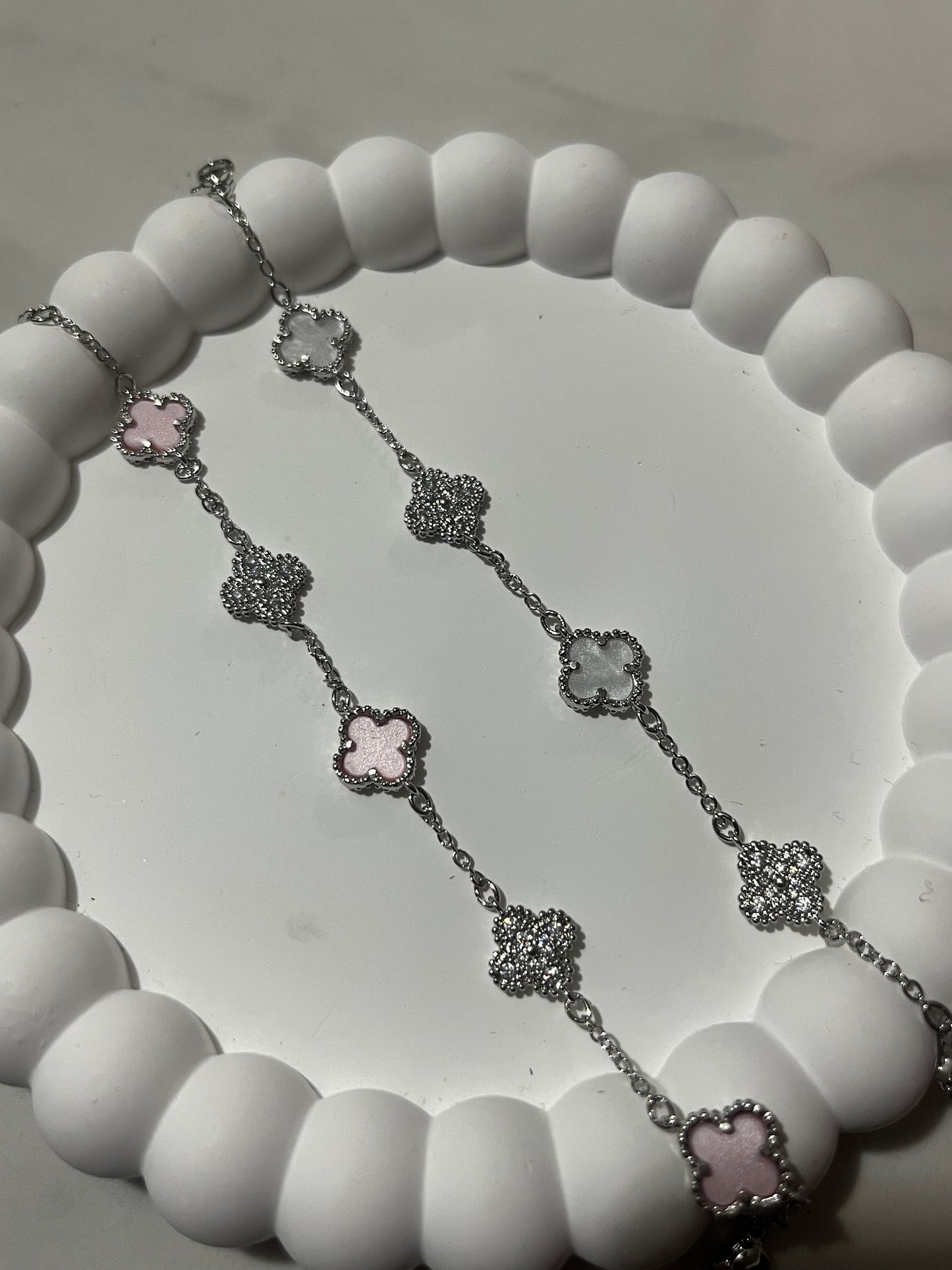 SIENNA SILVER CLOVER BRACELETS