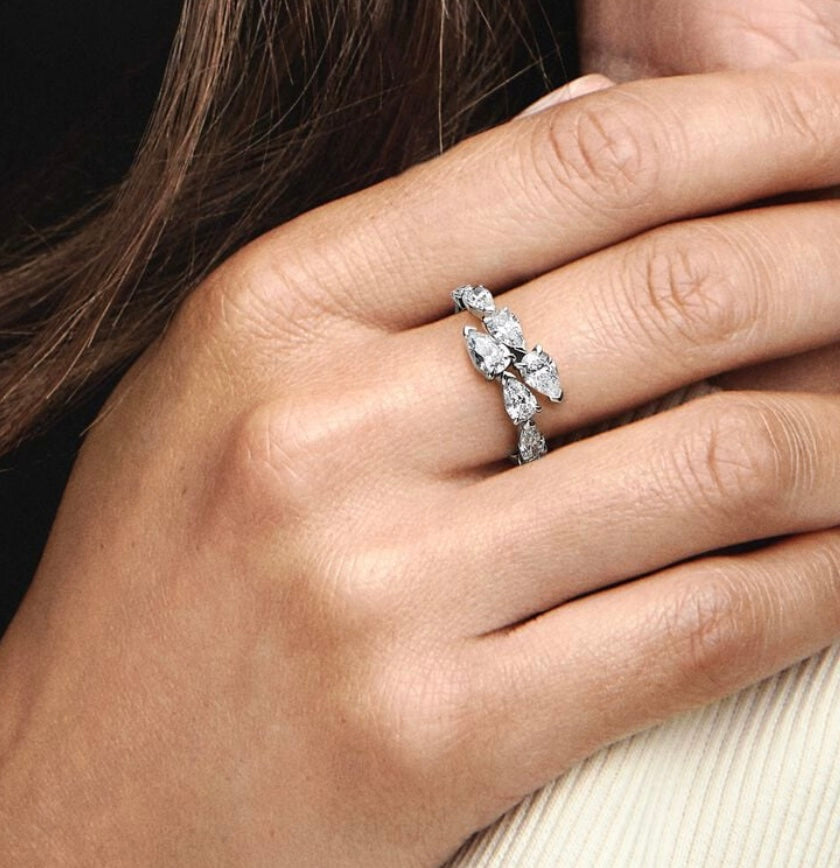 ZARELA S925 STERLING SILVER RING (ENGRAVED)