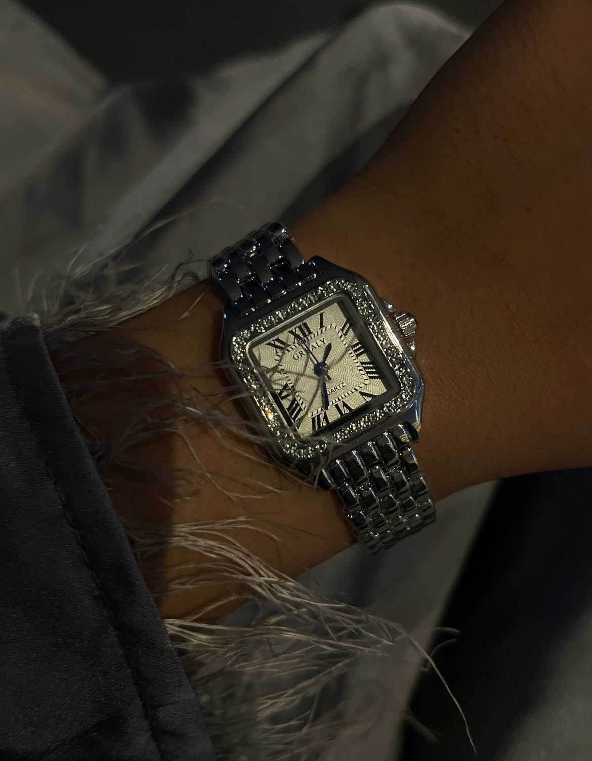 MAHNOOR SILVER WATCH