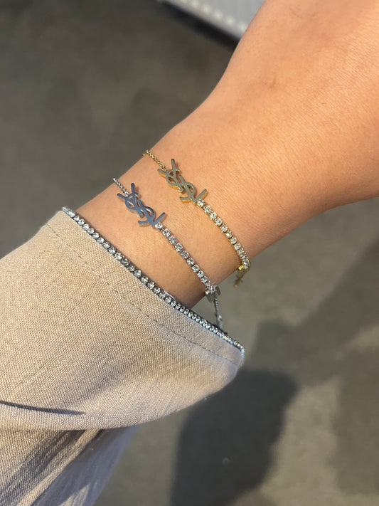 Y half diamond bracelet(pre order shipped in 15 days)