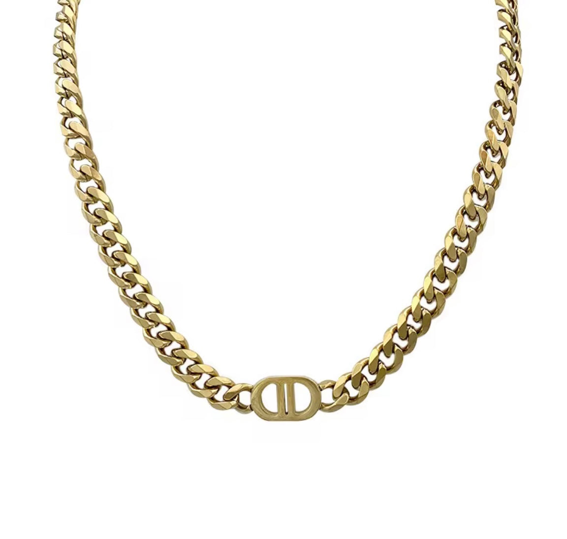 DOUBLE D GOLD NECKLACE
