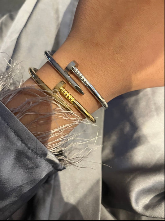 ARIJ stamped pin bangle