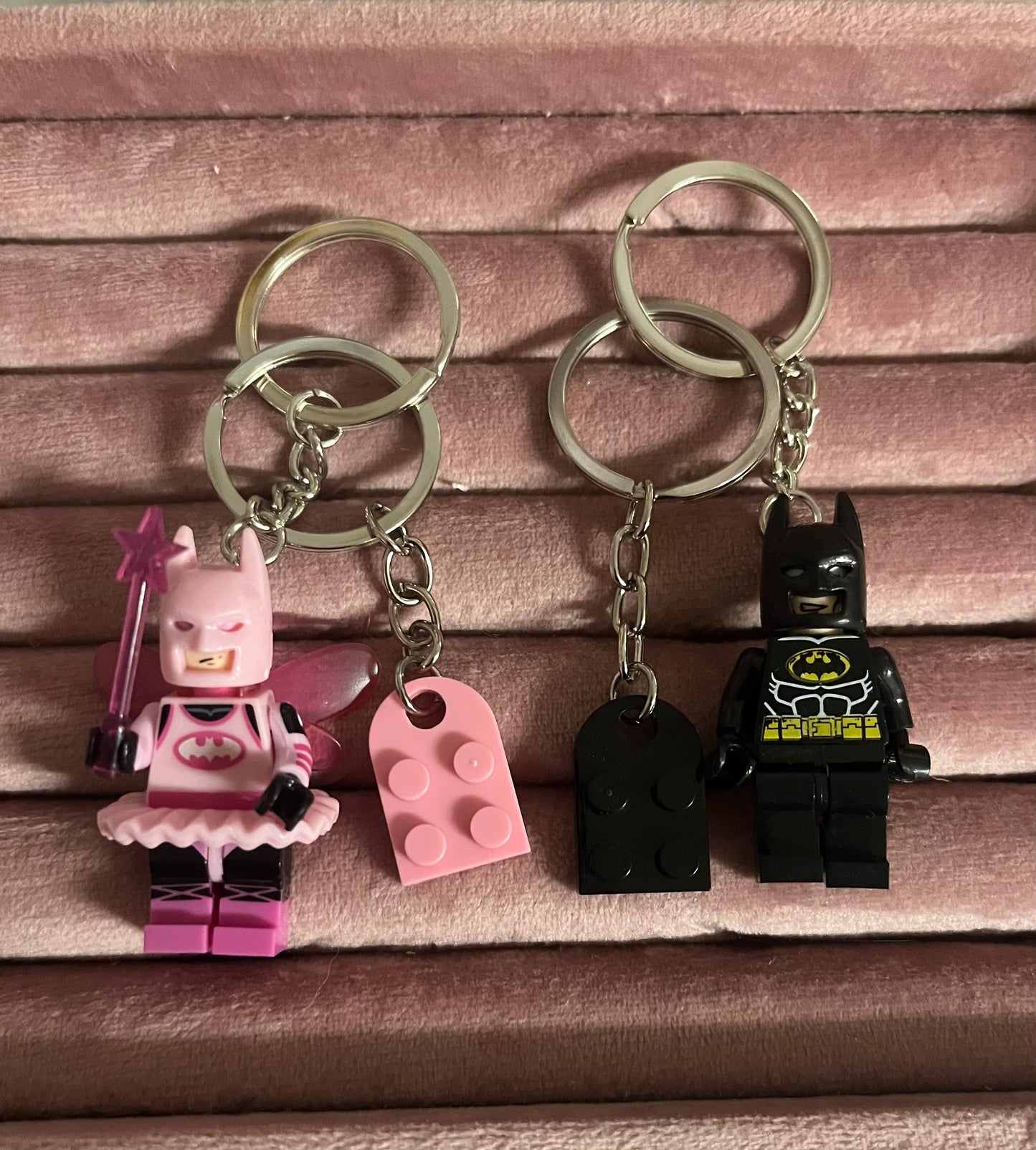 Bat couple (friendship) matching keychain keyring