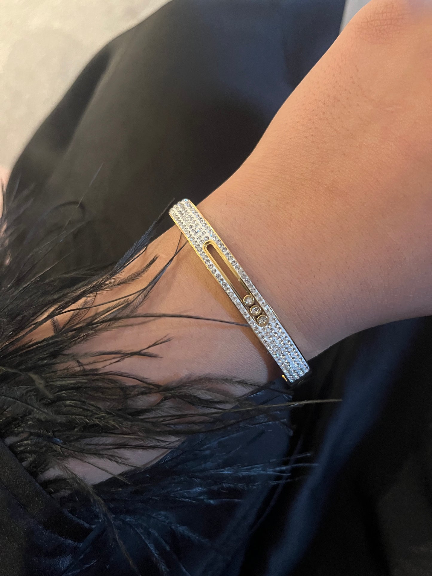 Bling bangle cuff