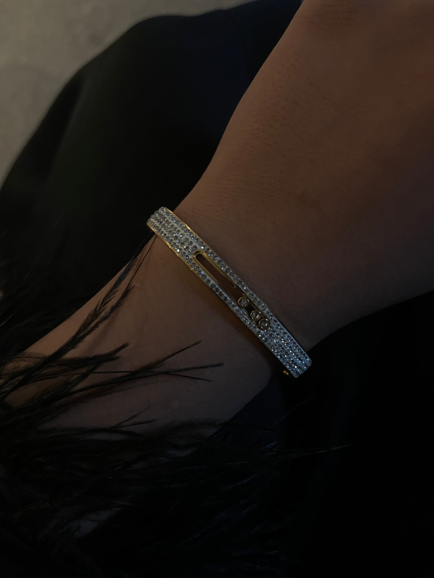 Bling bangle cuff