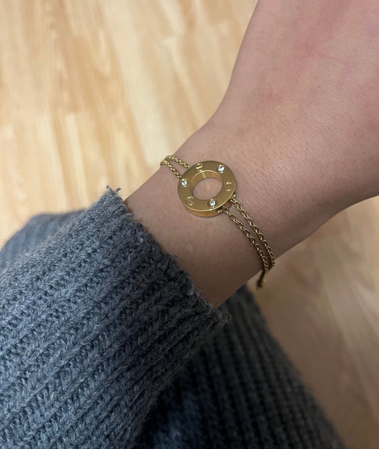 Bling barrel bracelet