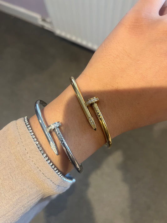 Hayla Stainless Steel Nail Bangle(PRE ORDER SHIPPED IN 15 DAYS)