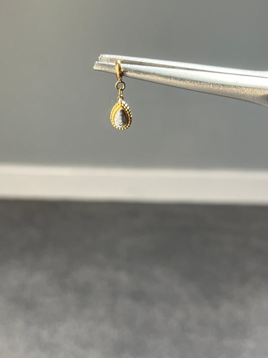 WHITE DROP CHARM