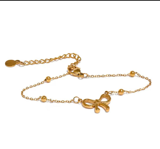 Mini bow dainty bracelet