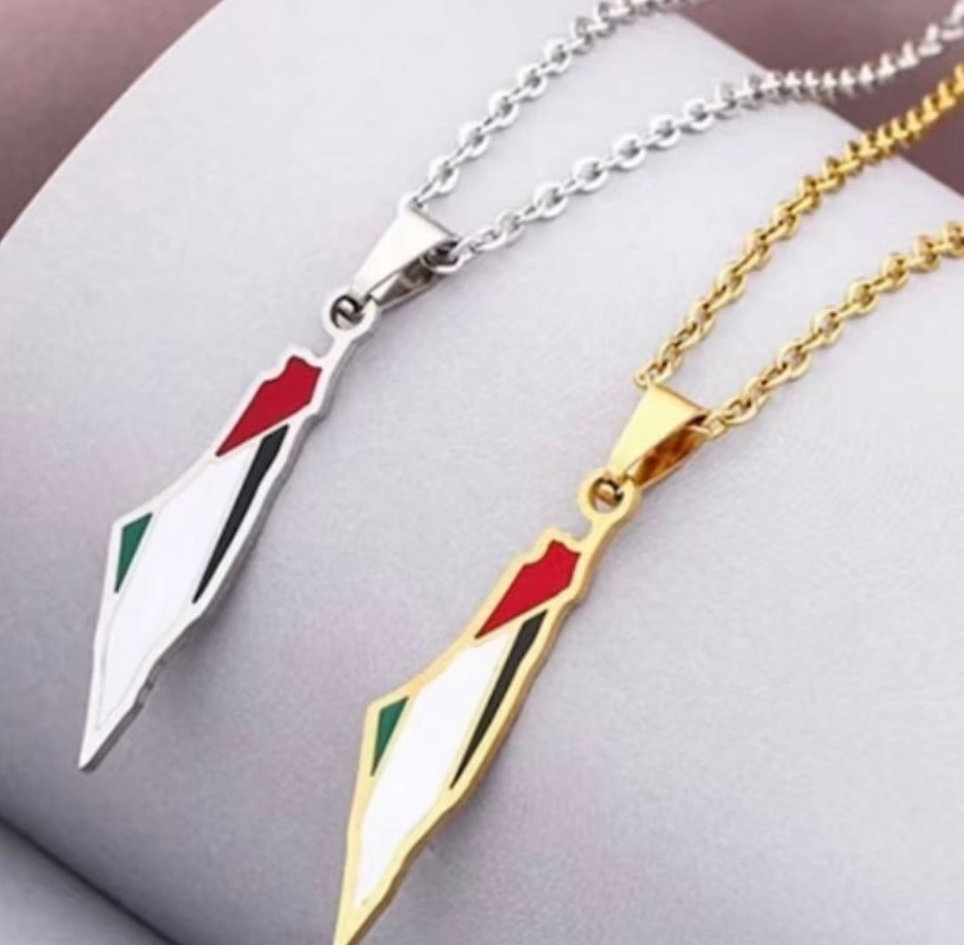 Flag necklace